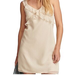 Lucky Brand Polka Dot Ruffle Mini Dress (NWT)